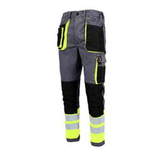 SPODNIE DO PASA ODBLASKOWE PROMAN STRETCH 250 SZARY + HV