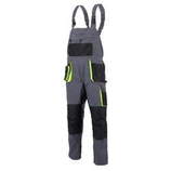 SPODNIE OGRODNICZKI PROMAN STRETCH 250 SZARY+ ŻÓŁTY