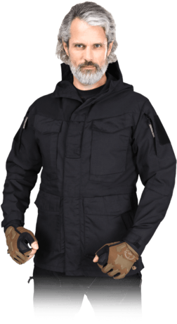 Kurtka ochronna antyprzedarciowa czarna Tactical Guard TG-VOLTURE B