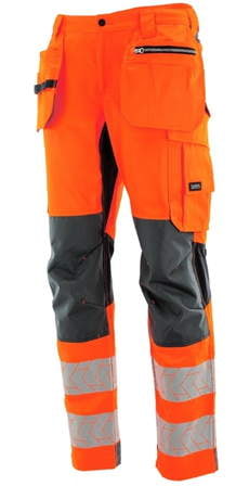 Spodnie do pasa monterskie MONTER HI-VIS