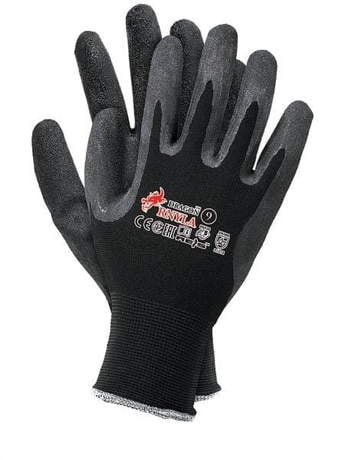 Rękawice robocze elastyczne nylonowo lateksowe RNYLA BB