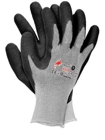 Rękawice Robocze typu Dragon bardzo mocne RDR SB szaro czarne