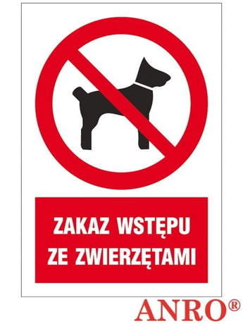 Zakaz Wstępu Ze Zwierzętami