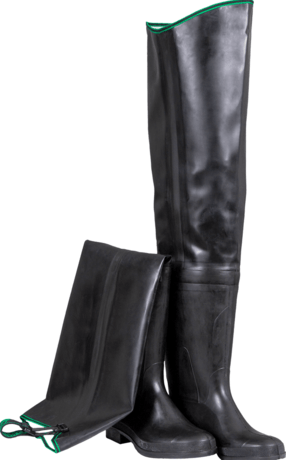 Buty wodery rybackie Guma czarne FAGUM STOMIL POLSKIE 819