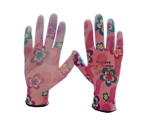 Rękawice Robocze FLOWERS Violet PU
