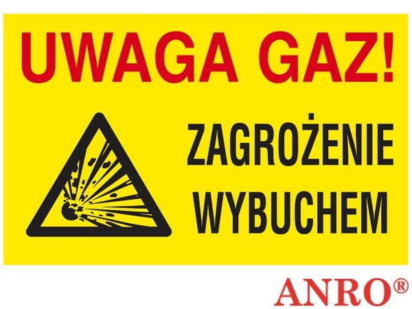 Znak Uwaga Gaz Z-27G P 250X350