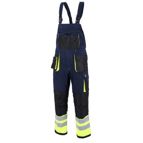 SPODNIE OGRODNICZKI PROMAN STRETCH 250 GRANATOWY+HV
