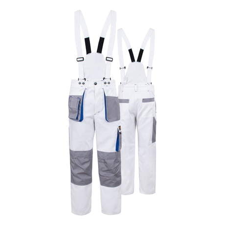 SPODNIE DO PASA PROMAN DUAL COTTON 250 BIAŁE
