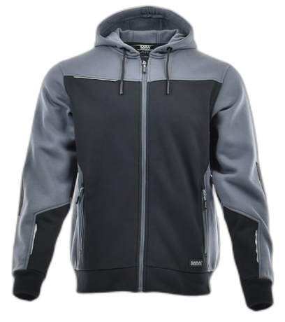 Bluza z kapturem rozpinana COMFORT PLUS SZ+CZ