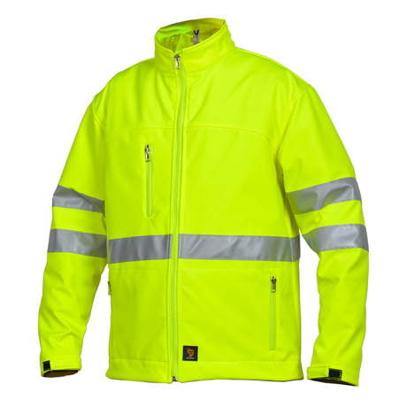 SOFTSHELL KURTKA HV ŻÓŁTA