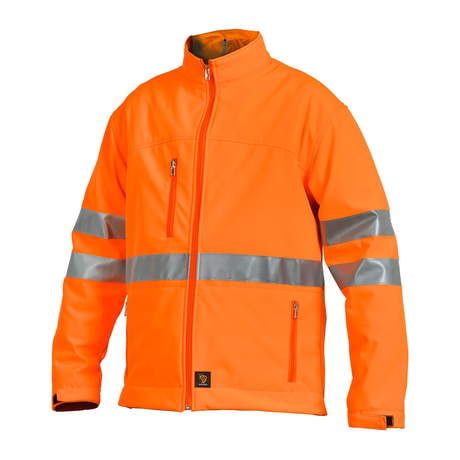 SOFTSHELL KURTKA HV POMARAŃCZOWA