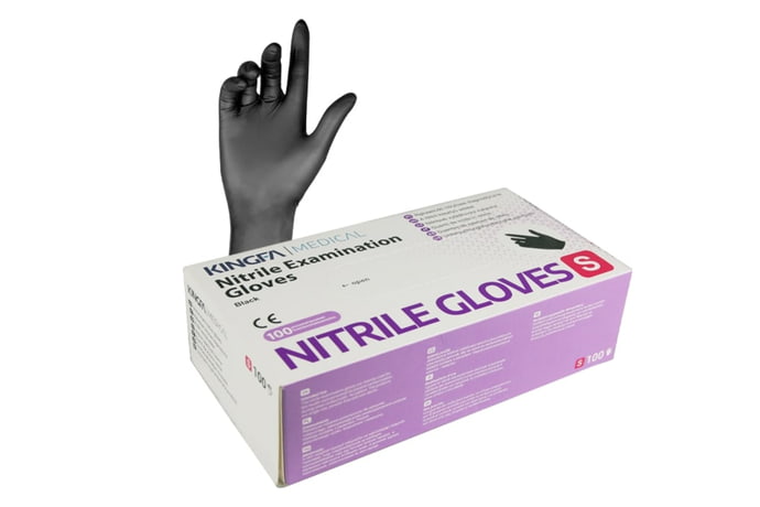 rękawice diagn. BLACK NITRILE EXAM GLOVES