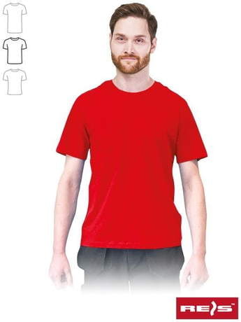 T-shirt męski o standardowym kroju CZAERWONY TSR-REGU