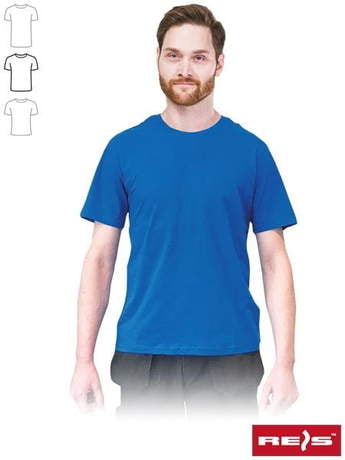 T-shirt męski o standardowym kroju NIEBIESKI TSR-REGU