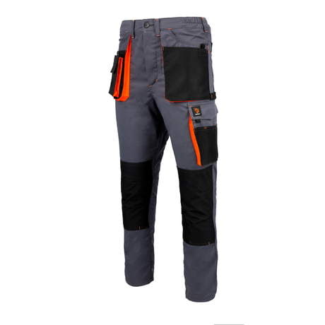 SPODNIE DO PASA PROMAN STRETCH 250 SZARY+ POMARAŃCZOWY