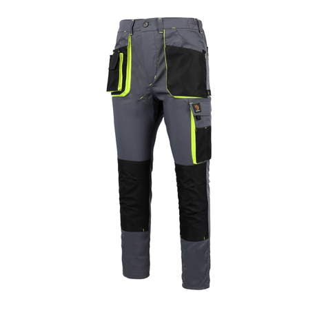 SPODNIE DO PASA PROMAN STRETCH 250 SZARY+ ŻÓŁTY