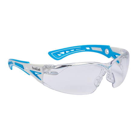 OKULARY OCHRONNE BOLLE RUSH+ SMALL NIEB./BIAŁE (PRZEZROCZYSTE)