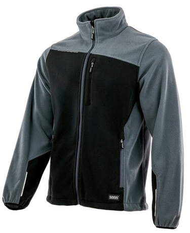 Ciepły Polar COMFORT PLUS SARA WORKWEAR Szaro Czarny