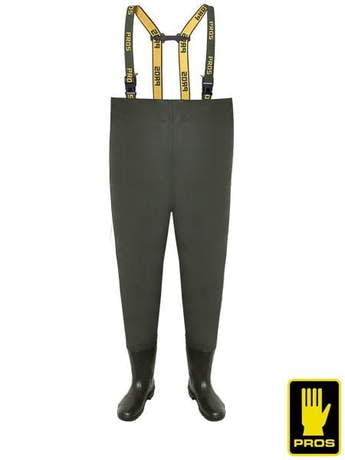 Buty rybackie spodniobuty wędkarskie zielone  AJ-SB01 Z