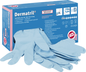 Jednorazowe rękawice nitrylowe DERMATRILL 740 N