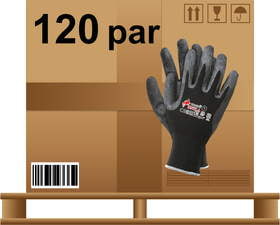 Rękawice robocze elastyczne nylonowo-lateksowe 120 par RNYLA