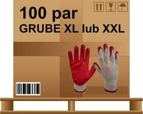 Rękawice robocze wampirki Premium Koreanka karton 100 par