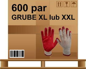 Rękawice robocze wampirki Premium Koreanka karton 600 par