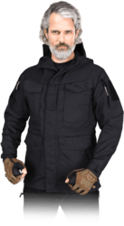 Kurtka ochronna antyprzedarciowa czarna Tactical Guard TG-VOLTURE B