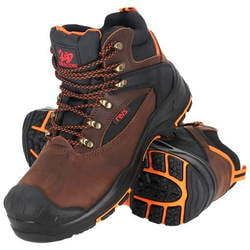 Buty Robocze Trzewiki bezpieczne skórzane kompozyt S3L SR FO HRO BRFINO