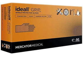 Rękawice Robocze PROMASTER GRIP Czarne 50 sztuk
