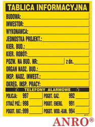 Tablica Informacyjna Budowy
