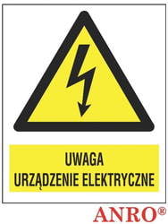 Uwaga Urządzenie Elektryczne