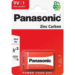 Bateria Panasonic PAN Zinc Carbon 6F22 9V