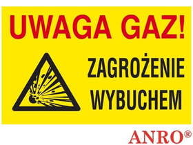 Znak Uwaga Gaz Z-27G P 250X350