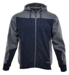 Bluza z kapturem rozpinana COMFORT PLUS SZARA