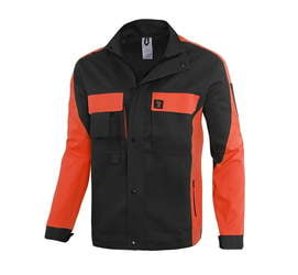 Kurtka rozpinana bez kaptura PROPLUS CZARNO-POMARAŃCZOWA