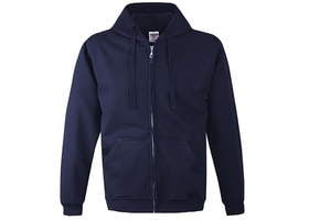 BLUZA Z KAPTUREM ZAPINANA 280G GRANATOWA