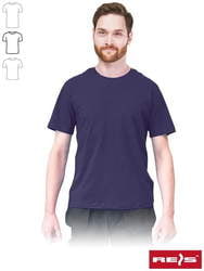 T-shirt męski o standardowym kroju GRANATOWY TSR-REGU