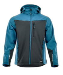 Kurtka Softshell COMFORT PLUS Błękitny+Czarny