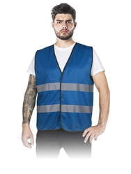 KAMIZELKA OSTRZEGAWCZA KOS-COLOR NIEBIESKA