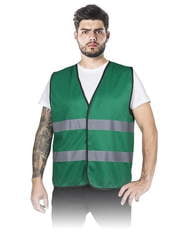 KAMIZELKA OSTRZEGAWCZA KOS-COLOR ZIELONA