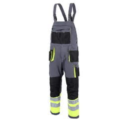 SPODNIE OGRODNICZKI PROMAN STRETCH 250 SZARY+HV