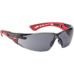 OKULARY OCHRONNE BOLLE RUSH+ (PRZYCIEMNIANE) BLACK/RED 1SIZE